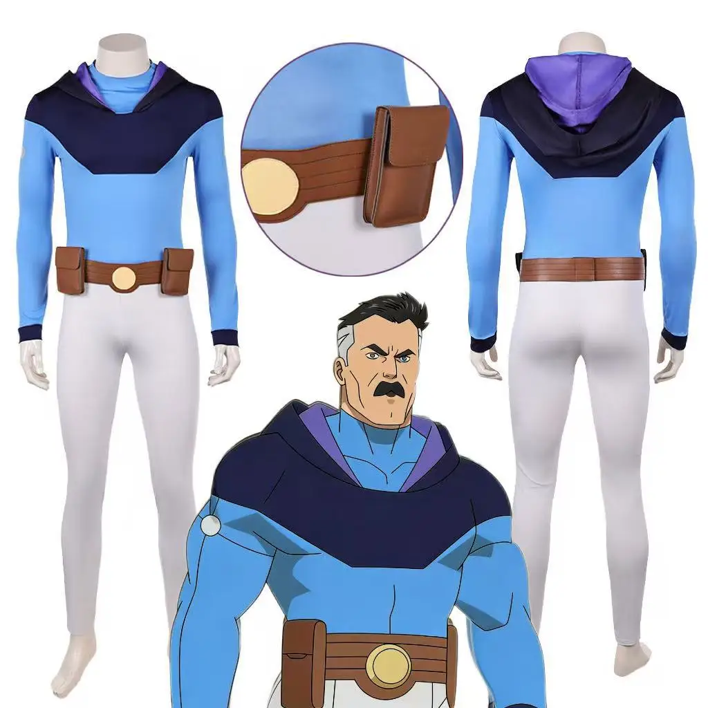 Anime Invincible Omni-Man Cosplay Full Set Jumpsuit with Belt Halloween Carnival Anime Role Play Stage Show Party Cosplay Adult
Anime Invincible Omni-Man Cosplay Full Set Jumpsuit with Belt Halloween Carnival Anime Role Play Stage Show Party Cosplay Adult