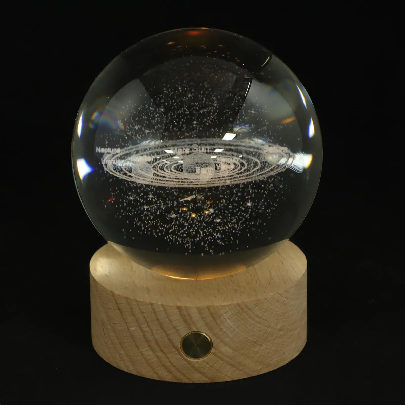 3D 8cm Solar System Table Night 3D Crystal Ball Lamp Light Warm Touch Crystal Ball Lamp Charging Base Bedroom Decor
3D 8cm Solar System Table Night 3D Crystal Ball Lamp Light Warm Touch Crystal Ball Lamp Charging Base Bedroom Decor