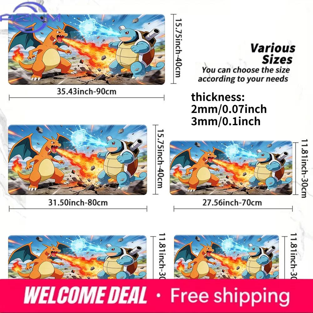 Pokemon Charizard vs Blastoise Battle Gaming Mouse Pad Non-Slip Desk Mat
Pokemon Charizard vs Blastoise Battle Gaming Mouse Pad Non-Slip Desk Mat
