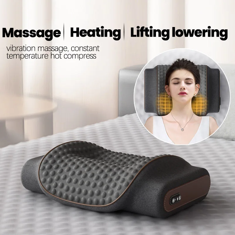 2-in-1 Neck Massager Pillow with Heating & Cervical Traction Ergonomic Cervical Pillows for Neck Back Shoulder Pain Relief Black
2-in-1 Neck Massager Pillow with Heating & Cervical Traction Ergonomic Cervical Pillows for Neck Back Shoulder Pain Relief Black