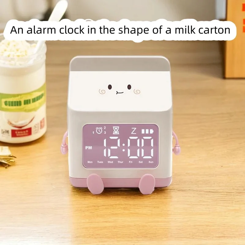 1pc New Multi-functional LED Milk Carton Alarm Clock Can Display The Time/date With Coice Control Mode 2026 New
1pc New Multi-functional LED Milk Carton Alarm Clock Can Display The Time/date With Coice Control Mode 2026 New