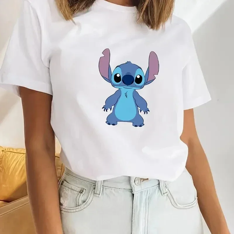 Disney Printed Round Neck New T-shirt with Cute Stitch Pattern Elements Summer Cotton Breathable and Comfortable Women's T-shirt
Disney Printed Round Neck New T-shirt with Cute Stitch Pattern Elements Summer Cotton Breathable and Comfortable Women's T-shirt
