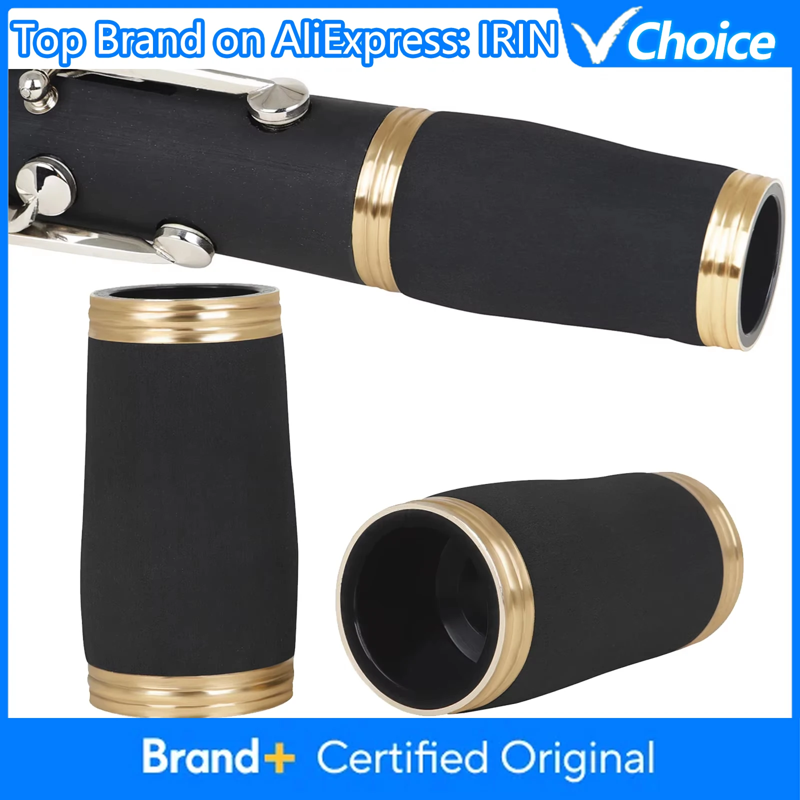 Clarinet Section Tube 2pcs Black Adjusting Tube Tuning Bakelite Section Professional Woodwind Replacement Accessories & Parts
Clarinet Section Tube 2pcs Black Adjusting Tube Tuning Bakelite Section Professional Woodwind Replacement Accessories & Parts