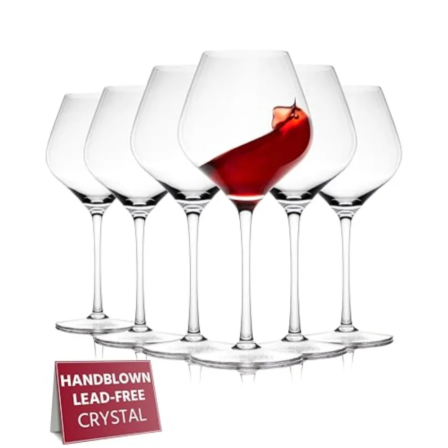Wine Glasses, 22 Oz Long Stem Modern Wine Glasses for White and Wine, Dishwasher Safe, Fancy, Elegant, Large and Tall Wine Glas
Wine Glasses, 22 Oz Long Stem Modern Wine Glasses for White and Wine, Dishwasher Safe, Fancy, Elegant, Large and Tall Wine Glas