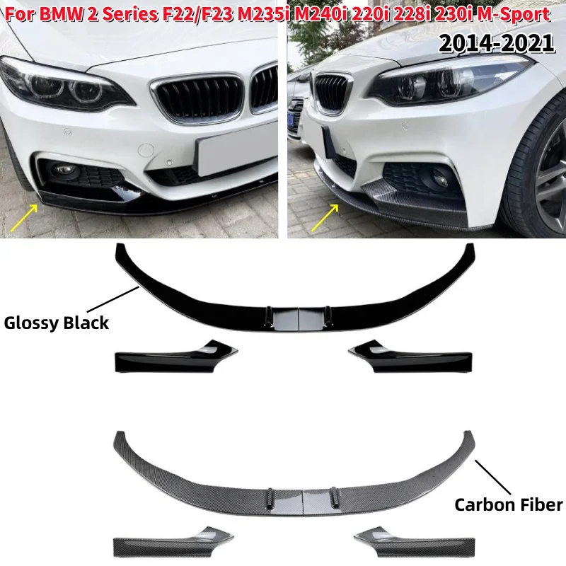 Car Front Bumper Splitter Spoiler Bumper Lip Diffuser For BMW 2 Series F22 F23 M235i M240i 220i 228i 230i M-Sport 2014-2021
Car Front Bumper Splitter Spoiler Bumper Lip Diffuser For BMW 2 Series F22 F23 M235i M240i 220i 228i 230i M-Sport 2014-2021