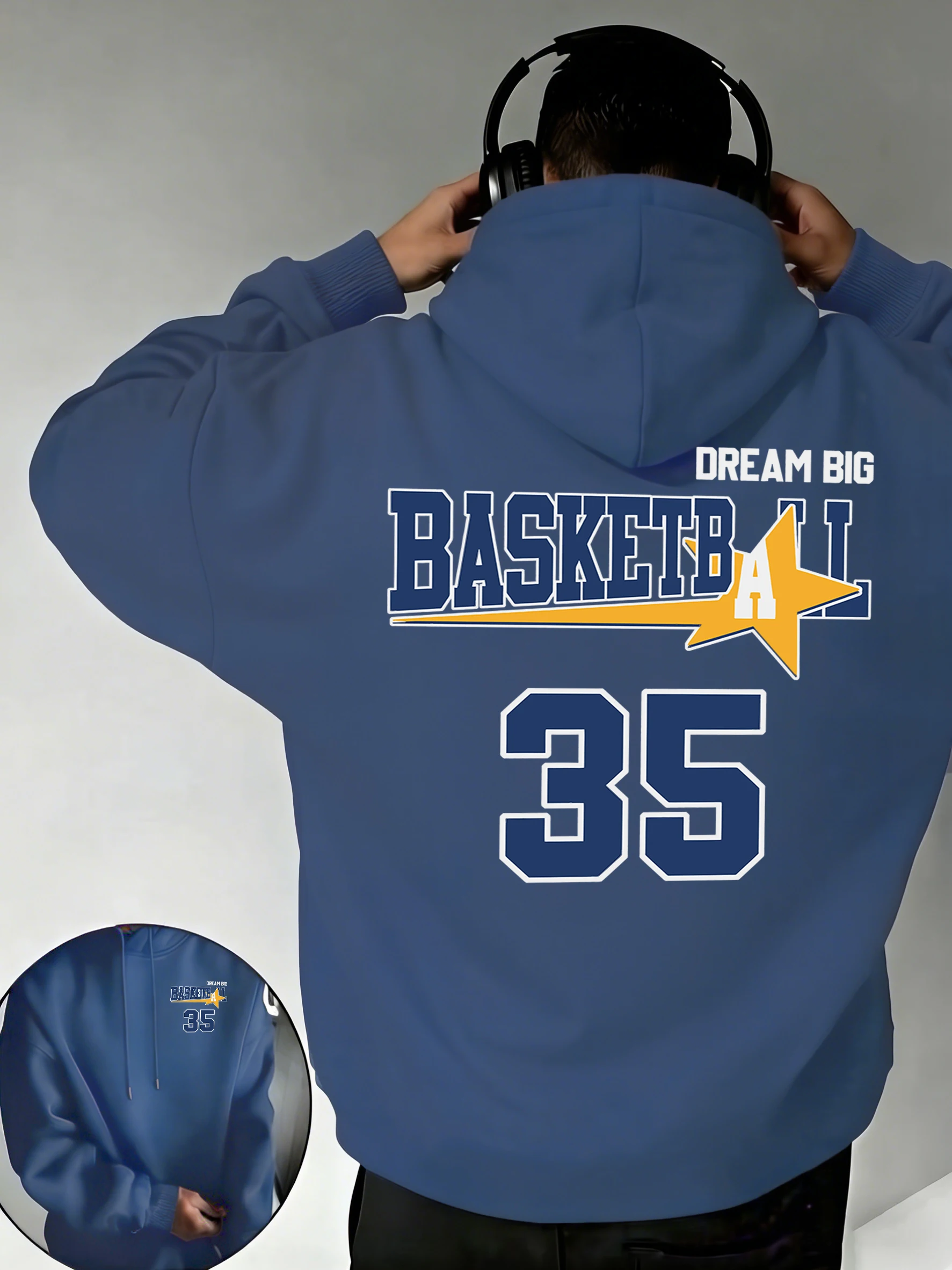 Мужские толстовки с принтом «Dream Big Basketball Number 35», топы с карманами в стиле хип-хоп, уличная осенняя спортивная одежда, флисовая спортивная одежда унисекс
Мужские толстовки с принтом «Dream Big Basketball Number 35», топы с карманами в стиле хип-хоп, уличная осенняя спортивная одежда, флисовая спортивная одежда унисекс