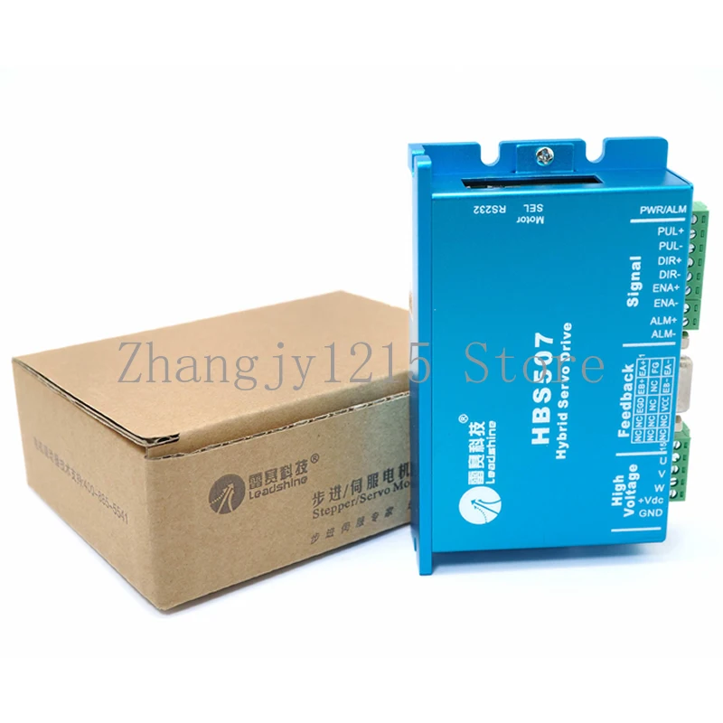 Гибридный сервопривод Leadshine HBS507 с трехфазным двигателем 573HBM10/20/30 с замкнутым контуром
Гибридный сервопривод Leadshine HBS507 с трехфазным двигателем 573HBM10/20/30 с замкнутым контуром