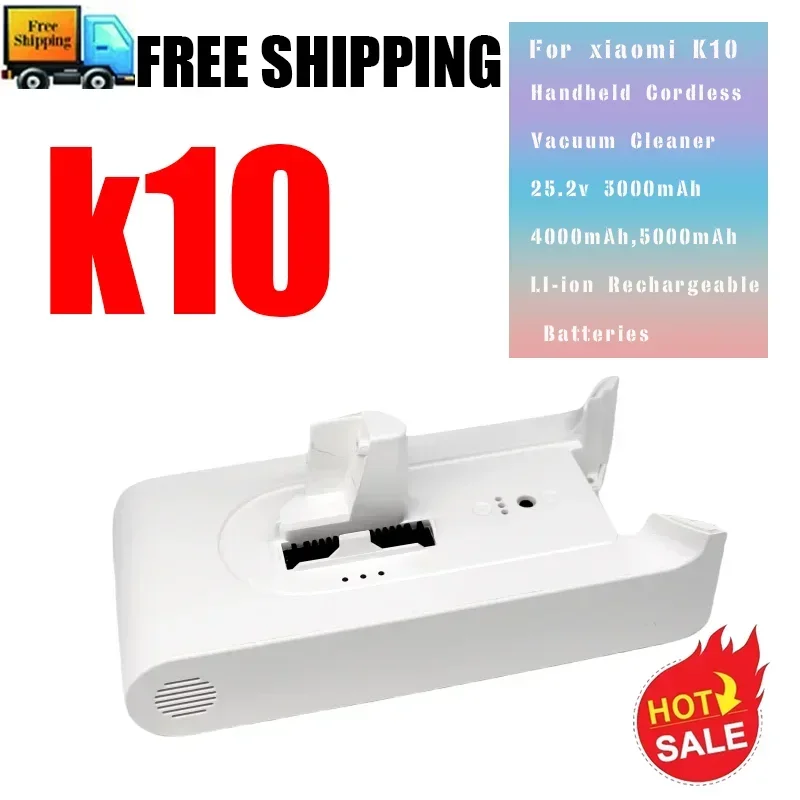 Replacement Battery Pack For Xiaomi Mijia K10 Handheld Cordless Vacuum Cleaner 25.2v 3000mAh LI-ion Rechargeable Batteries
Replacement Battery Pack For Xiaomi Mijia K10 Handheld Cordless Vacuum Cleaner 25.2v 3000mAh LI-ion Rechargeable Batteries