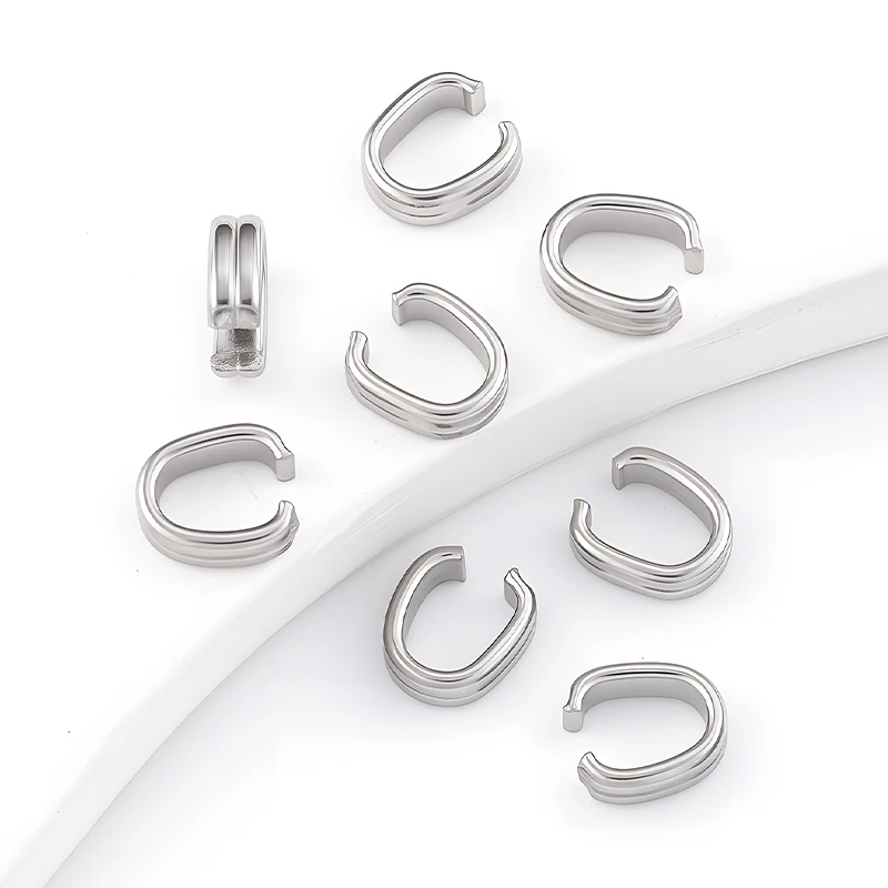 50Pcs Stainless Steel Charms 7mm Square Clasps Bails Connectors for Jewelry Materials DIY Leather Rope Buckle Bracelet Necklace
50Pcs Stainless Steel Charms 7mm Square Clasps Bails Connectors for Jewelry Materials DIY Leather Rope Buckle Bracelet Necklace