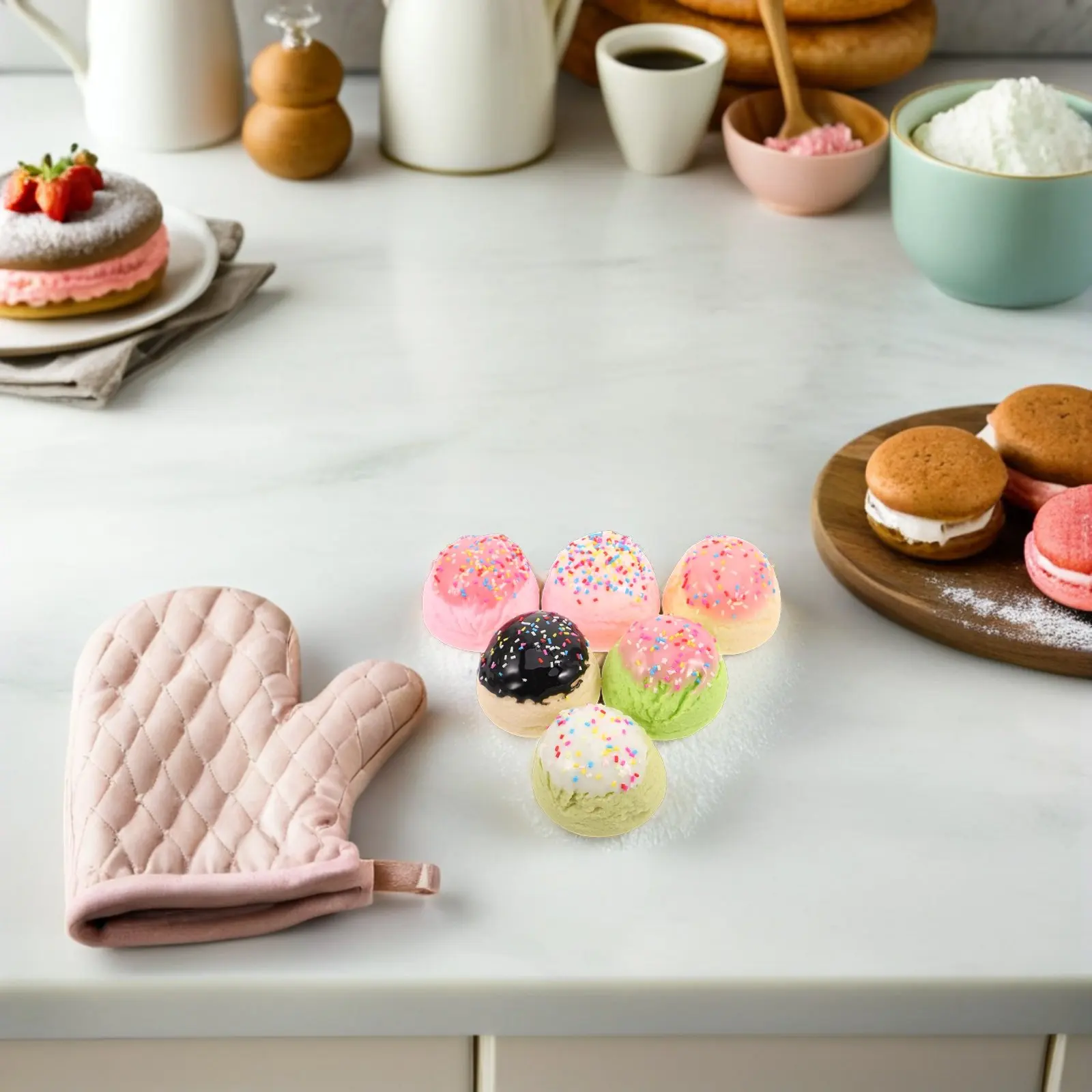 6Pcs Artificial Ice Cream Balls Realistic Simulation Fake Food Dessert Props Shop Showcase Photo Display Decoration Accessories
6Pcs Artificial Ice Cream Balls Realistic Simulation Fake Food Dessert Props Shop Showcase Photo Display Decoration Accessories