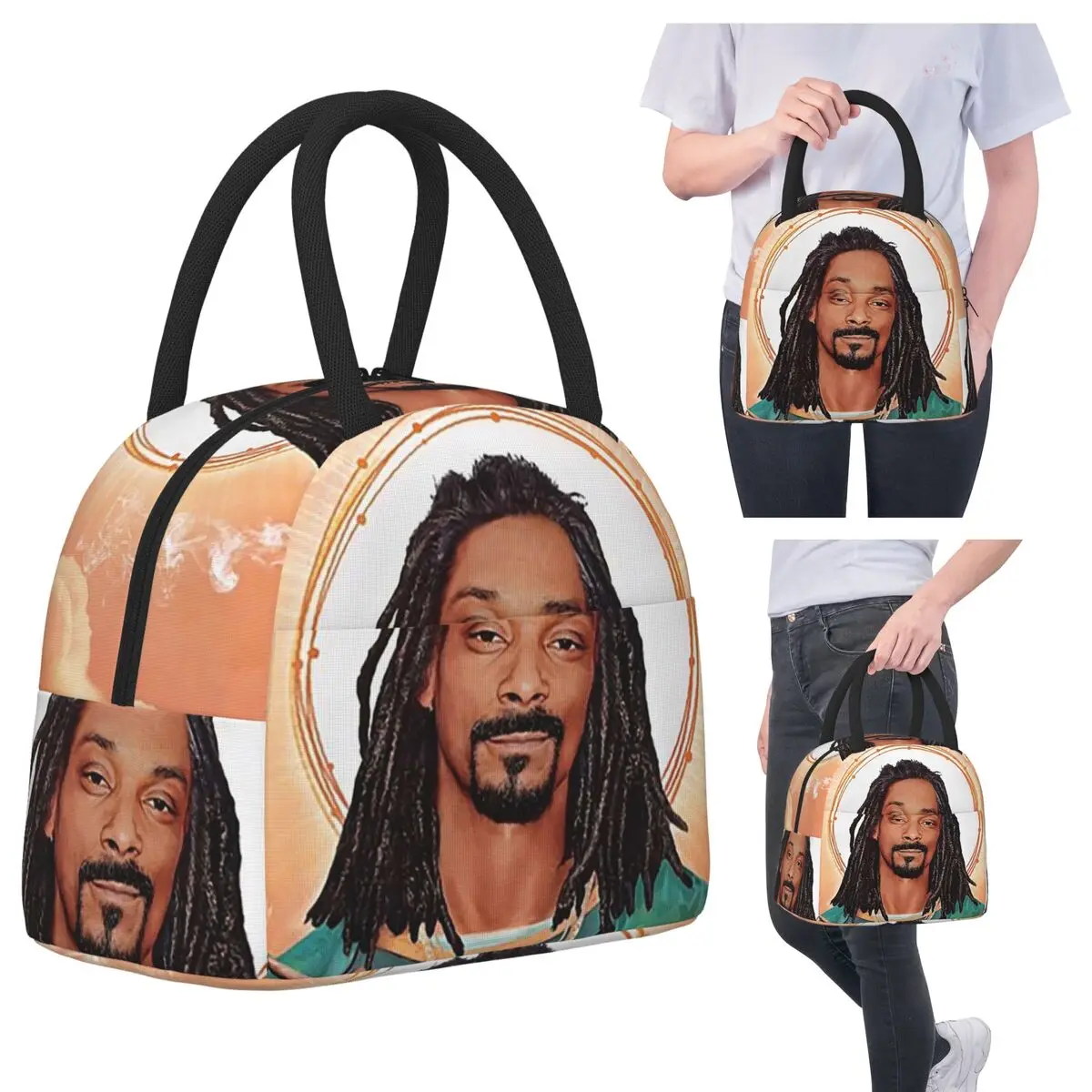 Snoop Dogg Goes Jesus Insulated Lunch Bag for Women Office Cooler Thermal Food Box Tote Portable Lunch Boxes Container
Snoop Dogg Goes Jesus Insulated Lunch Bag for Women Office Cooler Thermal Food Box Tote Portable Lunch Boxes Container