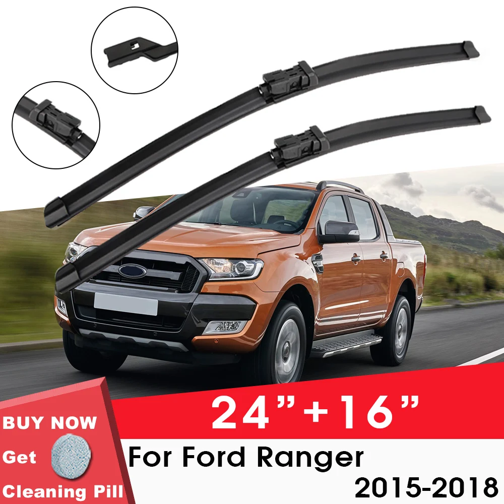 Car Wiper Blade Front Window Windshield Rubber Silicon Gel Refill Wipers For Ford Ranger 2015-2018 24"+16" Car Accessories
Car Wiper Blade Front Window Windshield Rubber Silicon Gel Refill Wipers For Ford Ranger 2015-2018 24"+16" Car Accessories
