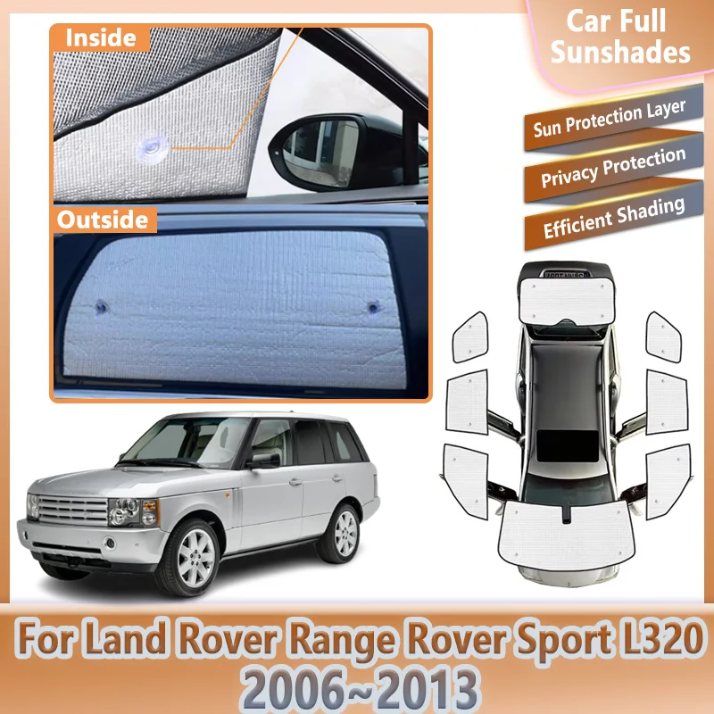 Car Full Sunshades For Land Rover Range Rover Sport L320 2006-2013 Anti-UV Visor Sun Protection Cover Shades Auto Accessories
Car Full Sunshades For Land Rover Range Rover Sport L320 2006-2013 Anti-UV Visor Sun Protection Cover Shades Auto Accessories