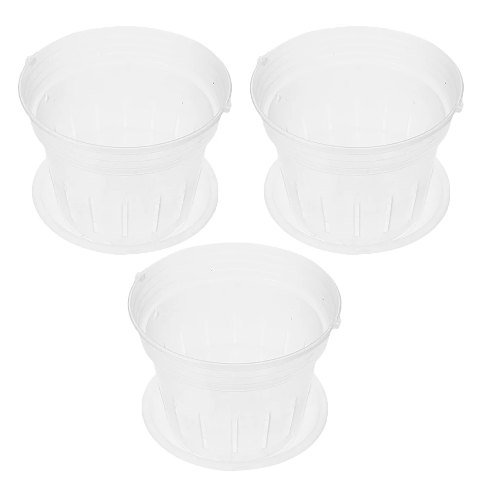 3 pcs Transparent Orchid Planting Cups Butterfly Orchid Pots Durable Plastic Slotted Drainage Flower Planter Rigid for Home
3 pcs Transparent Orchid Planting Cups Butterfly Orchid Pots Durable Plastic Slotted Drainage Flower Planter Rigid for Home