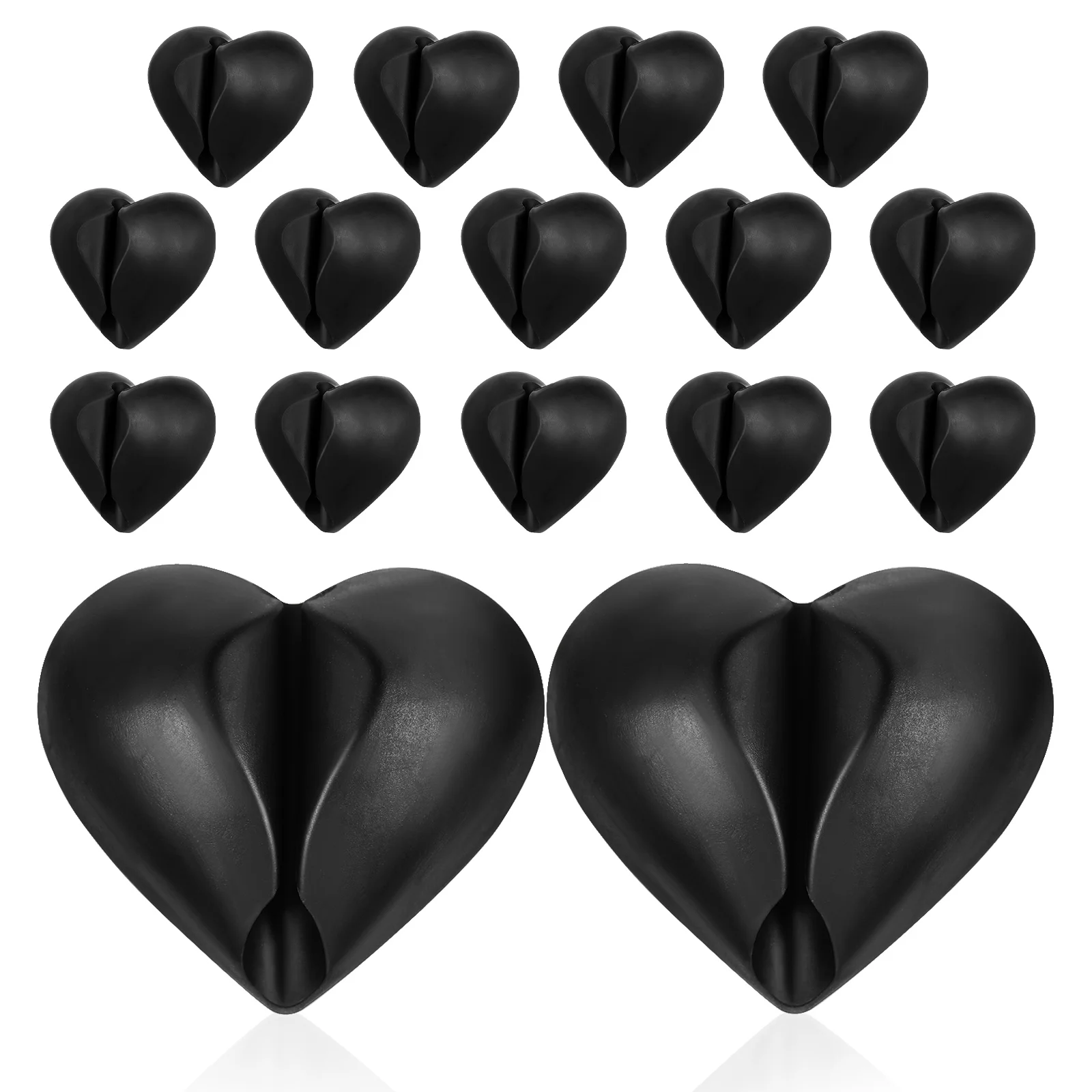 16pcs Heart Shaped Cable Manager Desk Wire Organizer Charging Cord Clips Holder Tidy Office Clean Removal Adhesive
16pcs Heart Shaped Cable Manager Desk Wire Organizer Charging Cord Clips Holder Tidy Office Clean Removal Adhesive