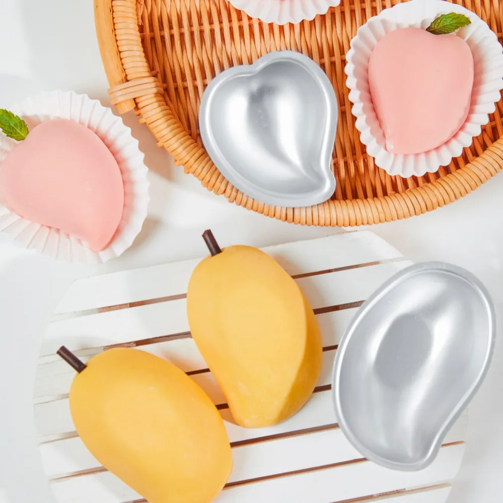 3PCS Aluminium Mango Shape Mold Creative Silver Metal Molds Convenient Peach Shaped Dessert Mold Kitchen
3PCS Aluminium Mango Shape Mold Creative Silver Metal Molds Convenient Peach Shaped Dessert Mold Kitchen