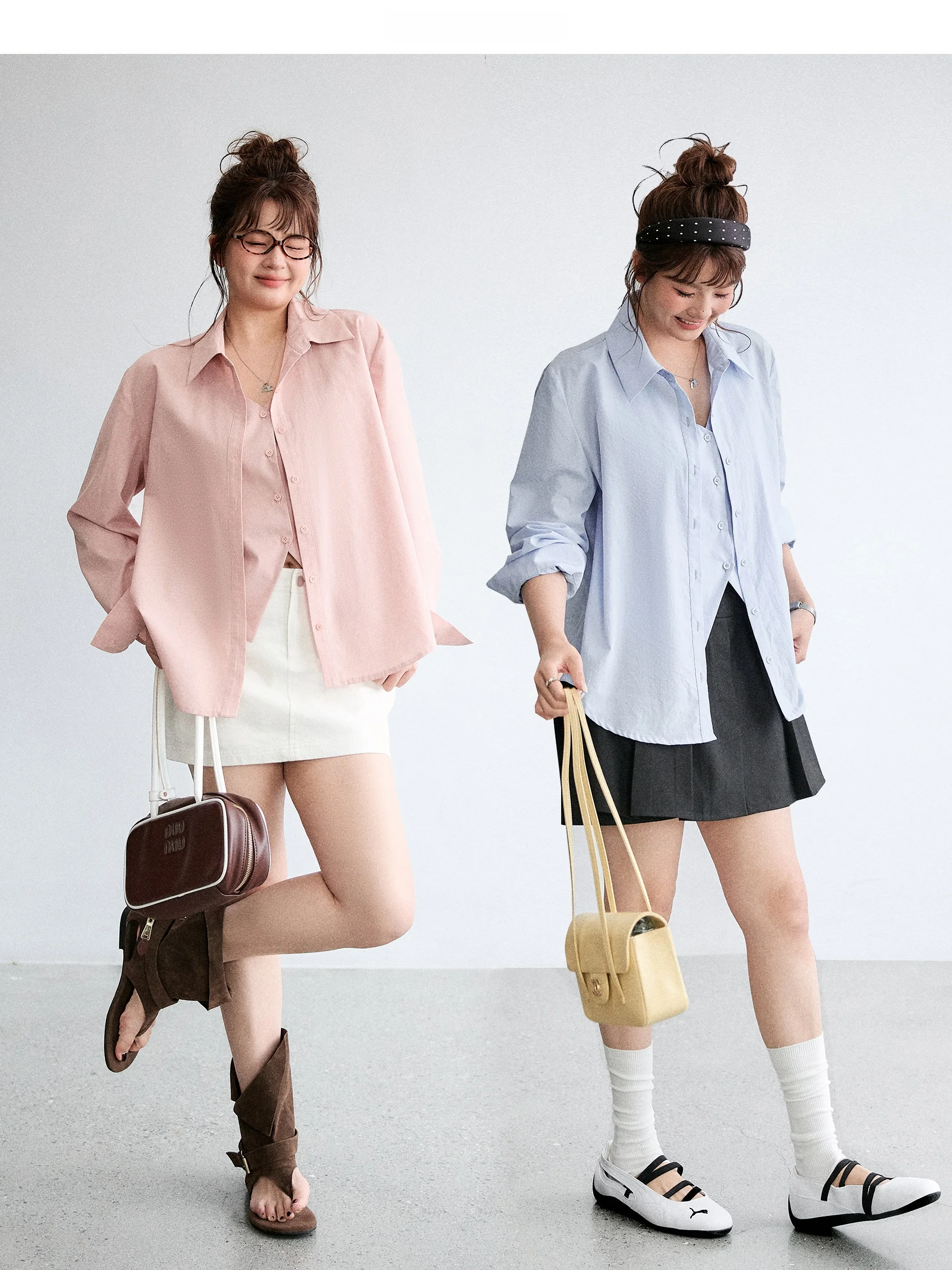 JULULOOK Studio Long Sleeve Shirt Commute Design plus Size Top Loose Fit Polyester Cotton Blend Casual Business Wear
JULULOOK Studio Long Sleeve Shirt Commute Design plus Size Top Loose Fit Polyester Cotton Blend Casual Business Wear