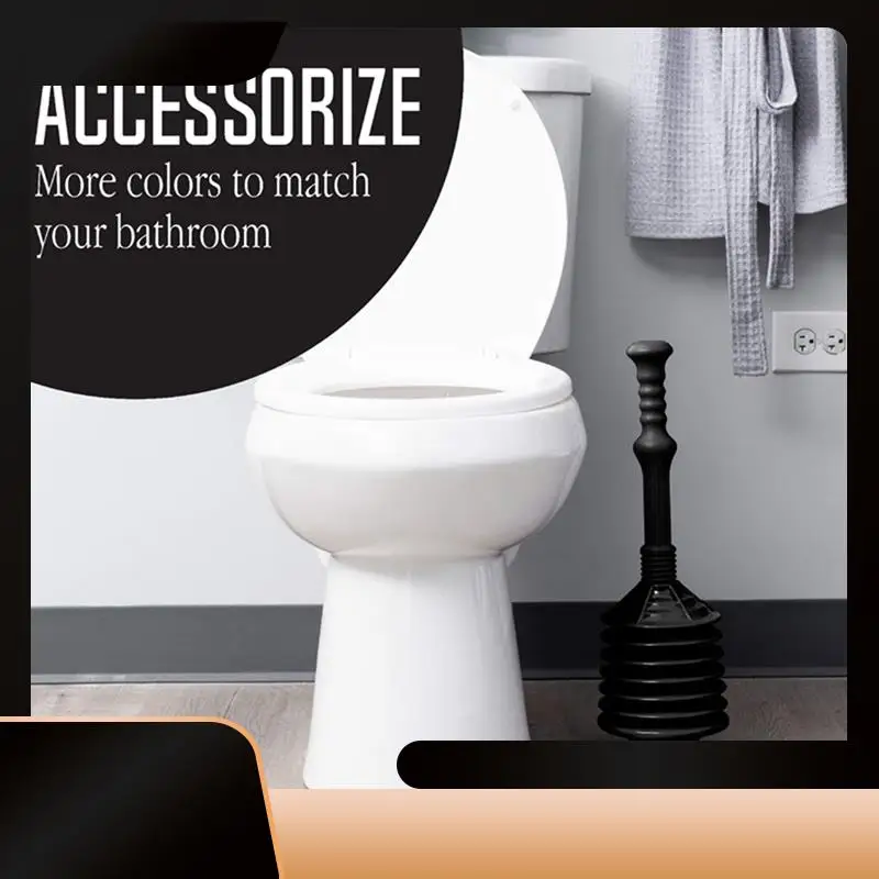 1 PCS High Pressure Thrust Plunge Black Plastic Toilet Plunger Removes Heavy Duty Clogs From Clogged Bathroom Toilets
1 PCS High Pressure Thrust Plunge Black Plastic Toilet Plunger Removes Heavy Duty Clogs From Clogged Bathroom Toilets