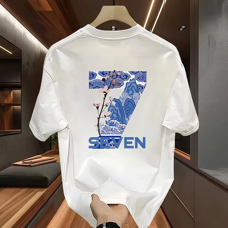 2025 Summer American Hot selling Pure Cotton Short sleeved Men's T-shirt Trendy Brand Printed High Quality Cotton Top
2025 Summer American Hot selling Pure Cotton Short sleeved Men's T-shirt Trendy Brand Printed High Quality Cotton Top
