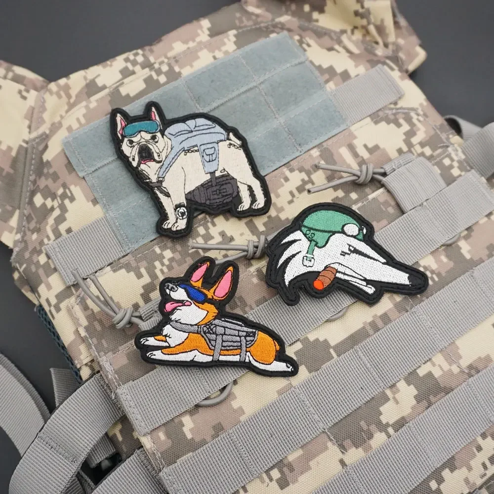 Cartoon Corgi Military Dog Badge Personality Wolf Dog Pilot Embroidery Military Patch Tactical Armband Hook & Loop Patch
Cartoon Corgi Military Dog Badge Personality Wolf Dog Pilot Embroidery Military Patch Tactical Armband Hook & Loop Patch