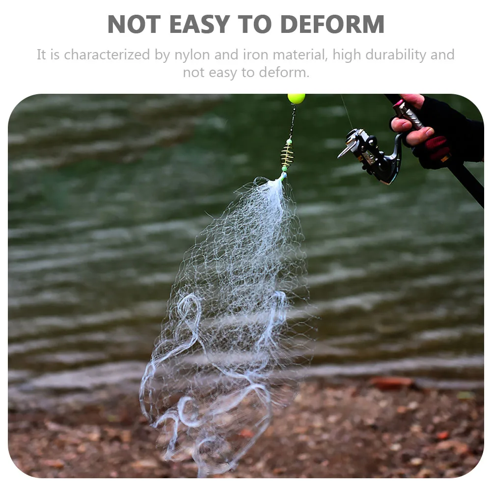 3 Pcs Fishing Net Netting Pole Fishnets Cast Strong Mesh Easy to Throw with Small Holes
3 Pcs Fishing Net Netting Pole Fishnets Cast Strong Mesh Easy to Throw with Small Holes