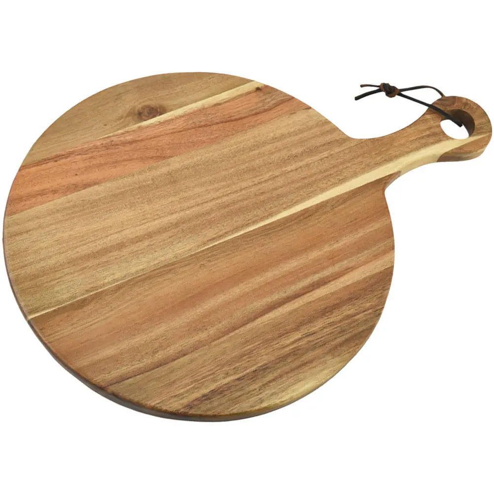 Solid Wood Pizza Tray Round Cutting Board with Handle Smooth Finish Food Serving Board for Kitchen Living Room Dining Room
Solid Wood Pizza Tray Round Cutting Board with Handle Smooth Finish Food Serving Board for Kitchen Living Room Dining Room
