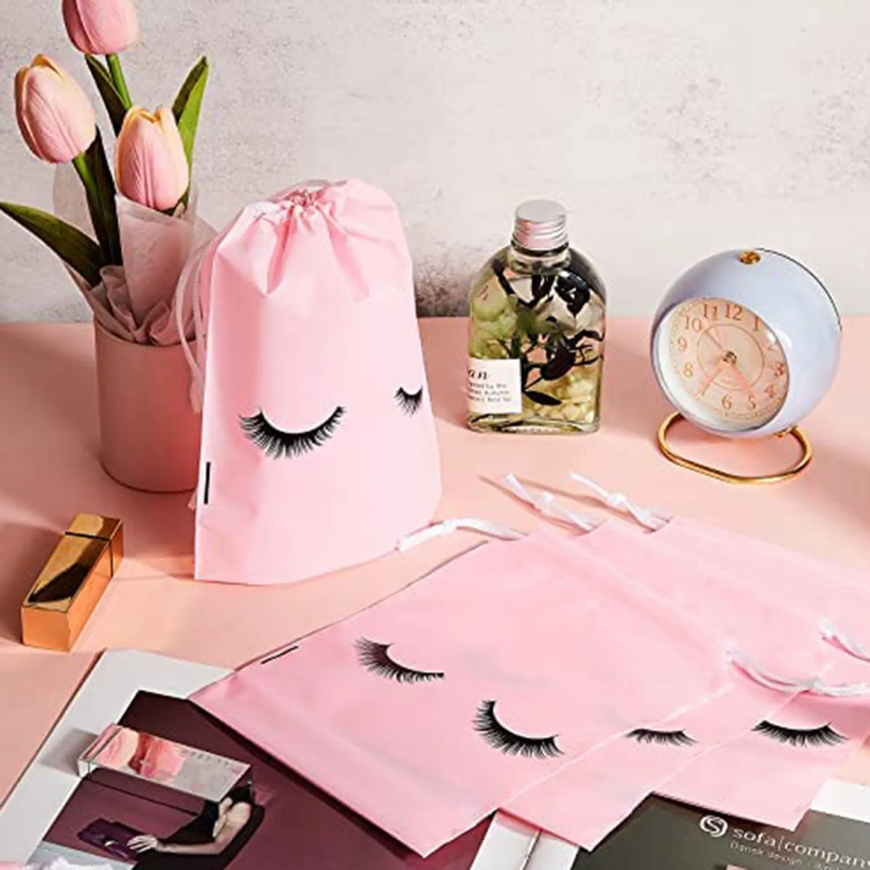 50 Pieces Eyelash Aftercare Bags Plastic Makeup Bags Toiletry Makeup Pouch Cosmetic Travel With Drawstring
50 Pieces Eyelash Aftercare Bags Plastic Makeup Bags Toiletry Makeup Pouch Cosmetic Travel With Drawstring