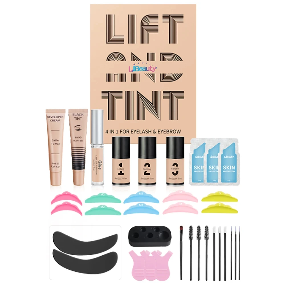 Libeauty New Lash Lift and Color Kit Brow Lamination Kit Lifting Perming & Voluminous Coloring with Complete Tool For Home Use
Libeauty New Lash Lift and Color Kit Brow Lamination Kit Lifting Perming & Voluminous Coloring with Complete Tool For Home Use