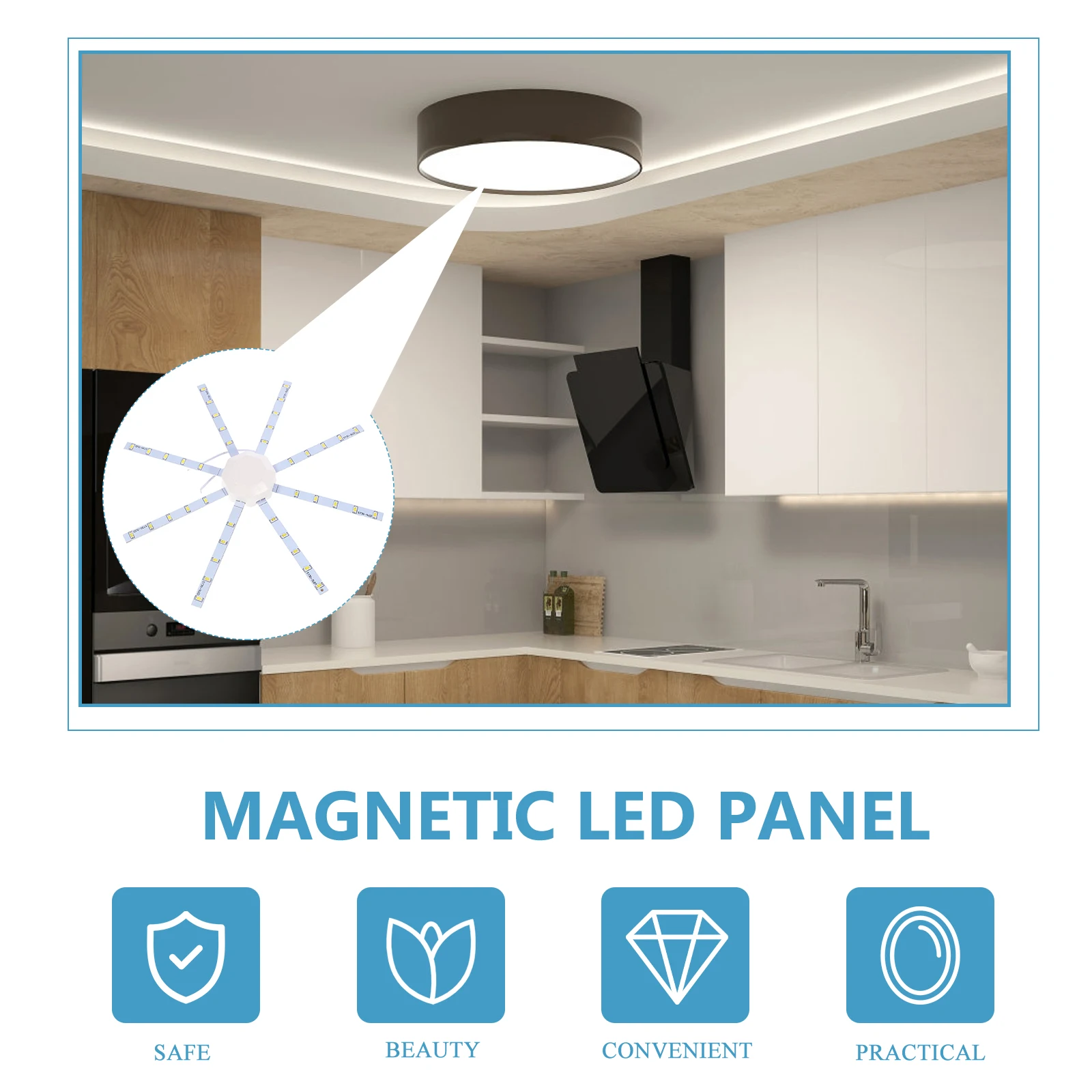 LED Ceiling Light 20W White 6000K-6500K Magnetic Panel Lamp for Kitchen Living Room Energy Saving Replacement Indoor Lighting 
LED Ceiling Light 20W White 6000K-6500K Magnetic Panel Lamp for Kitchen Living Room Energy Saving Replacement Indoor Lighting