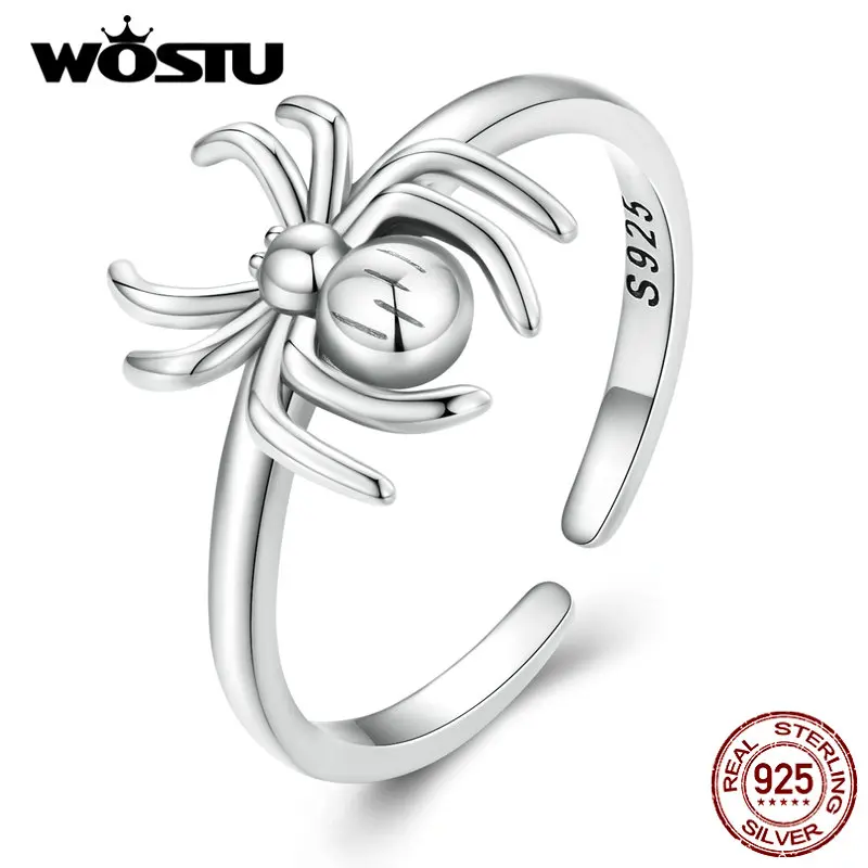 WOSTU 925 Sterling Silver Spider Opening Ring Animal Adjustable Ring for Women Original Jewelry Luxury Birthday Party Gift
WOSTU 925 Sterling Silver Spider Opening Ring Animal Adjustable Ring for Women Original Jewelry Luxury Birthday Party Gift