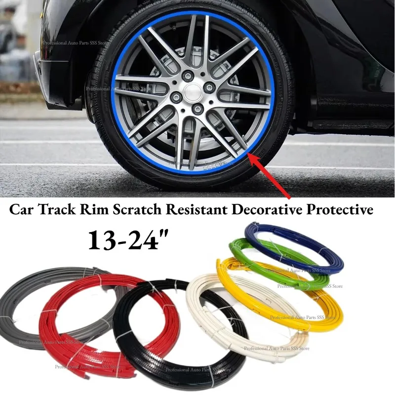 Universal 4pcs/set Automotive13-24" Track Rim Scratch Resistant Decorative Protective Ring Strip Decorative Exterior Accessories
Universal 4pcs/set Automotive13-24" Track Rim Scratch Resistant Decorative Protective Ring Strip Decorative Exterior Accessories