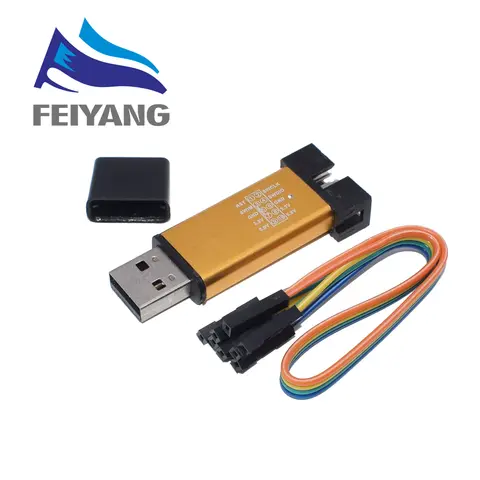 SAMIROB 10 Uds STM8 STM32 Stlink ST-Link V2 Mini simulador descarga programador programación con cubierta