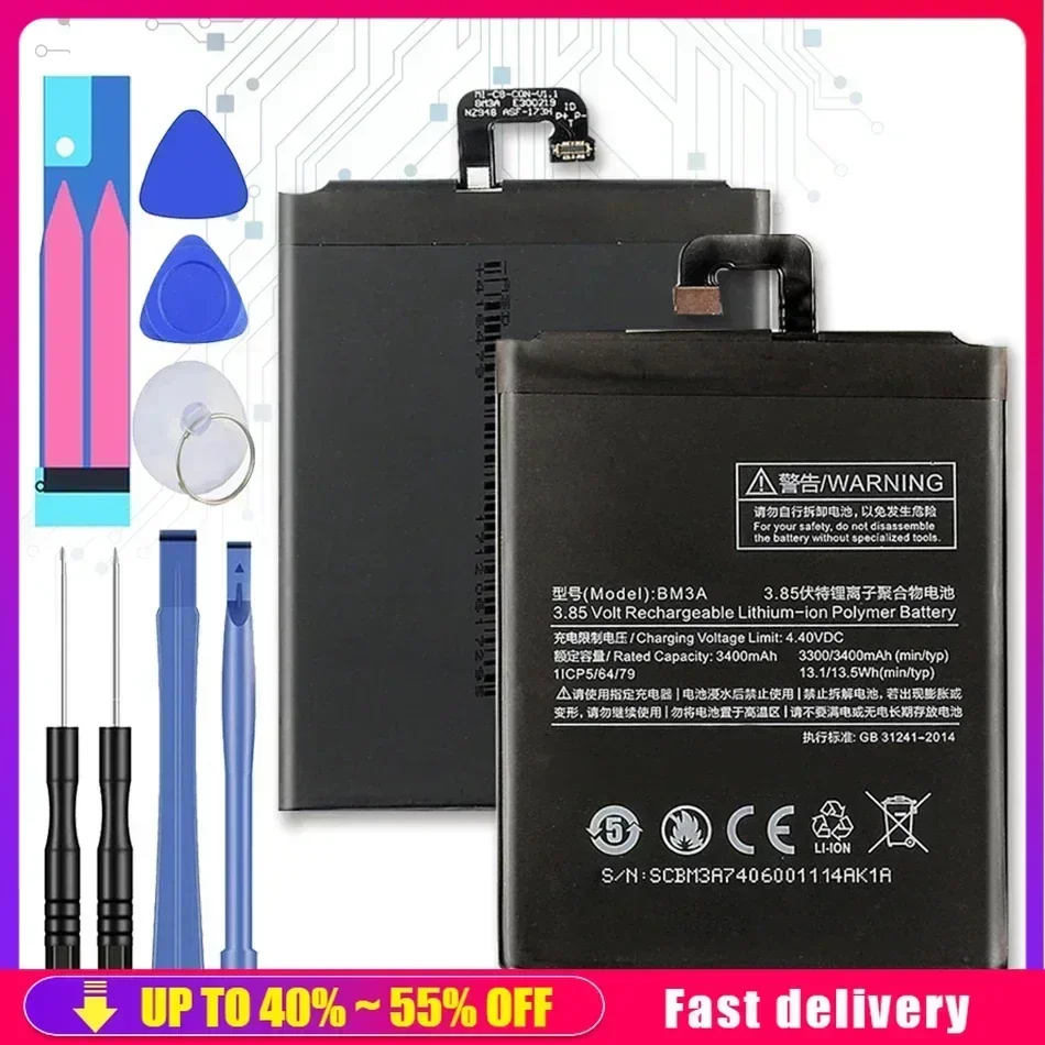 BM3A 3400mAh Replacement Mobile Phone Battery For Xiaomi Note 3 Note3 Fast Shipping
BM3A 3400mAh Replacement Mobile Phone Battery For Xiaomi Note 3 Note3 Fast Shipping
