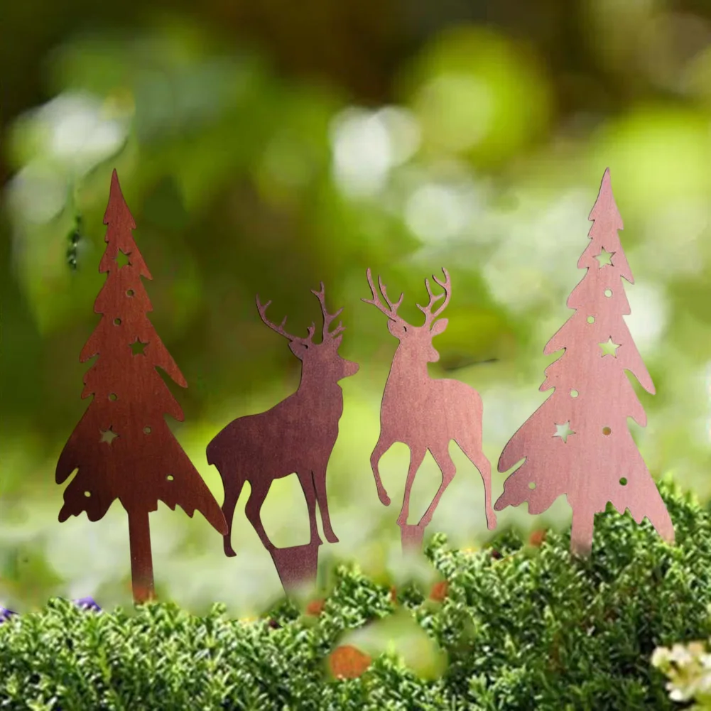 Garden Ornament Holiday Yard Art Deer Outdoor Ornament Exquisite Craftsmanship Festive Silhouette Design Rust Art Set
Garden Ornament Holiday Yard Art Deer Outdoor Ornament Exquisite Craftsmanship Festive Silhouette Design Rust Art Set