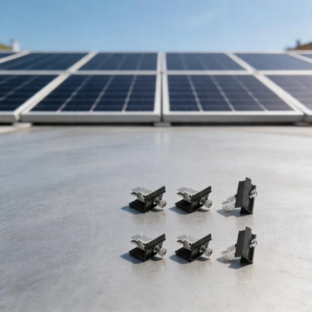 6-Piece Solar Mounting Bracket Kit for Framed Panels Featuring Aluminum Alloy Build and Consistent Performance
6-Piece Solar Mounting Bracket Kit for Framed Panels Featuring Aluminum Alloy Build and Consistent Performance