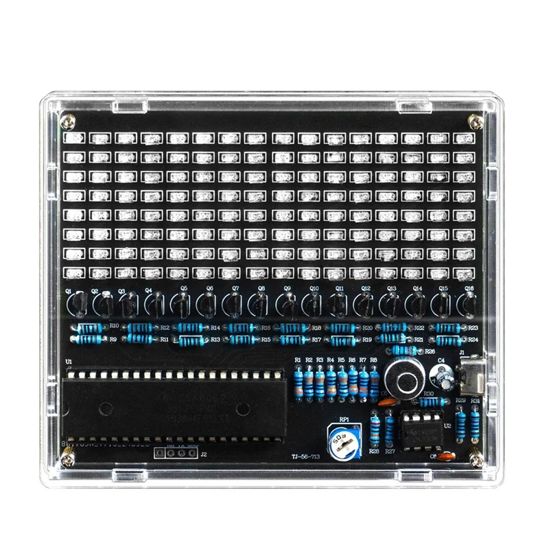 DIY Sound Control LED Music Electronic Kits Audio Frequency Display PCB Soldering Project Practice DIY Electronic Kit-ABIU