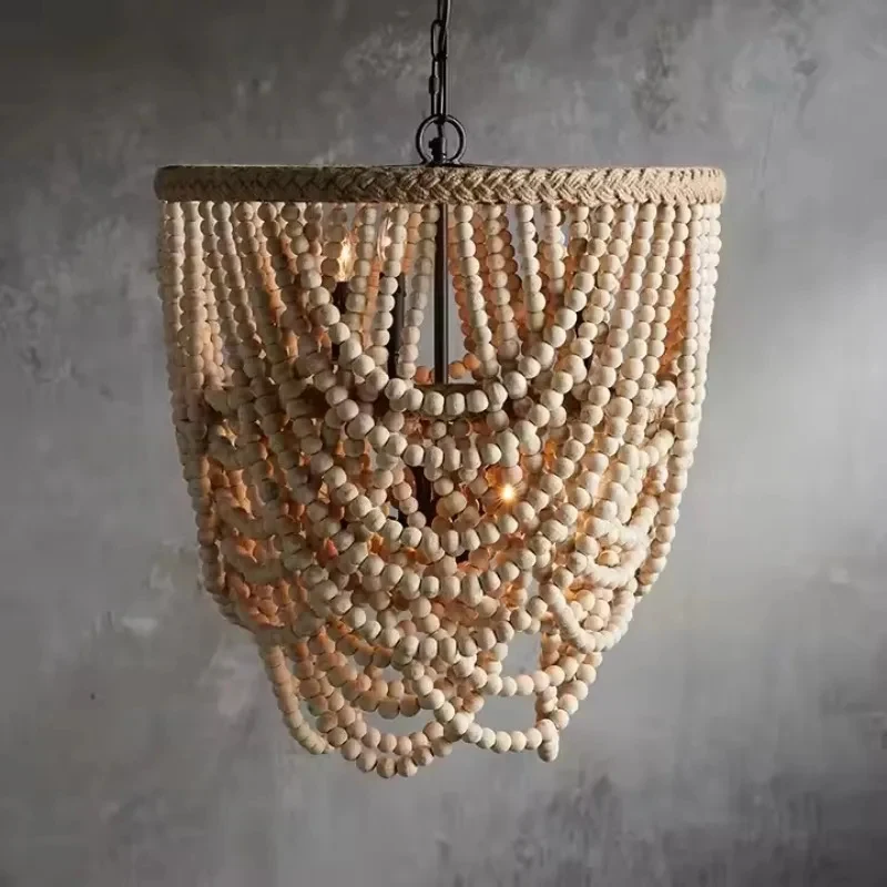 modeling bead hanging lamp que gray iron round light wood art painting gradual change wooden chandelier
modeling bead hanging lamp que gray iron round light wood art painting gradual change wooden chandelier