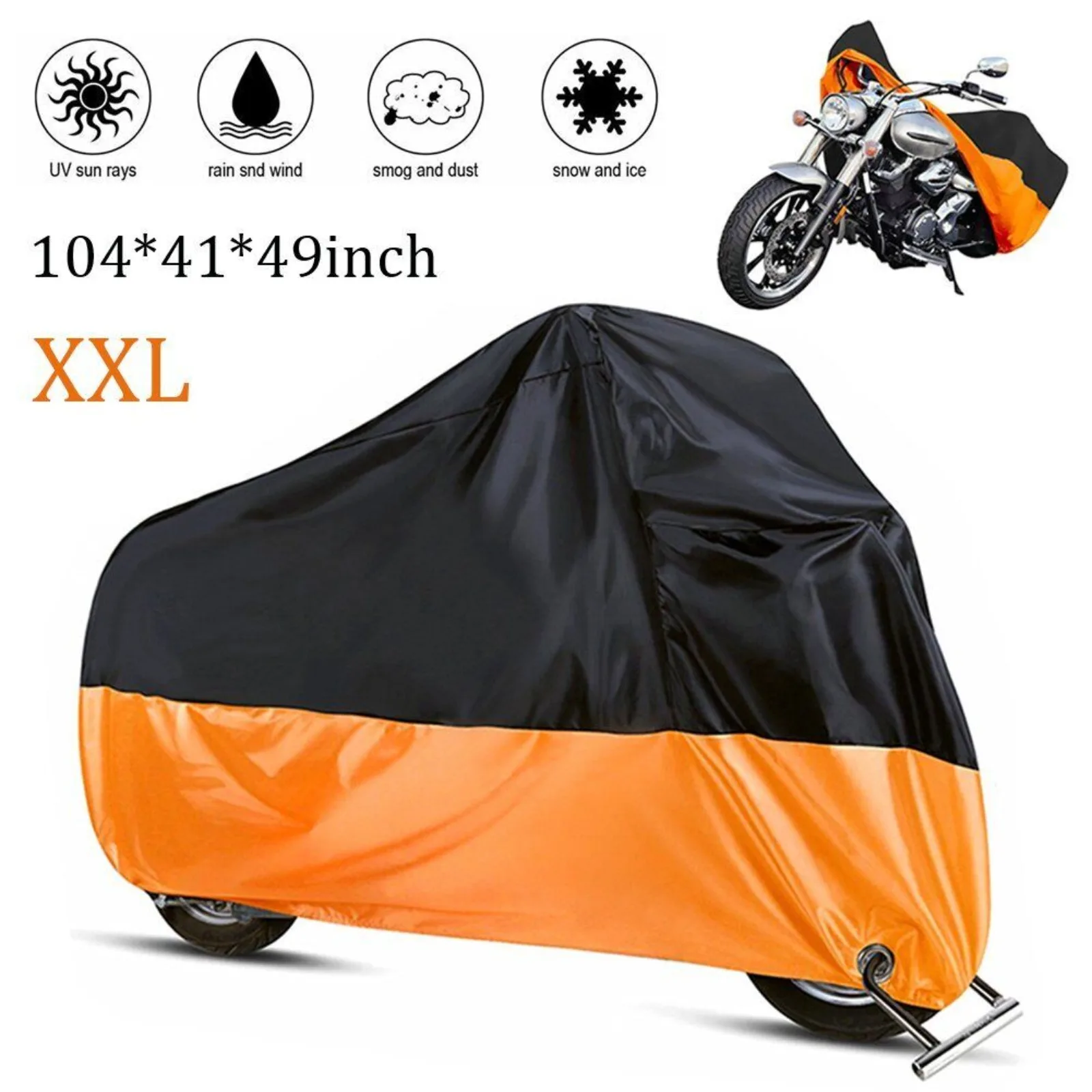 US XXL Motorcycle Cover Waterproof Large Bike Outdoor Rain Dust Protector UV Proof
US XXL Motorcycle Cover Waterproof Large Bike Outdoor Rain Dust Protector UV Proof