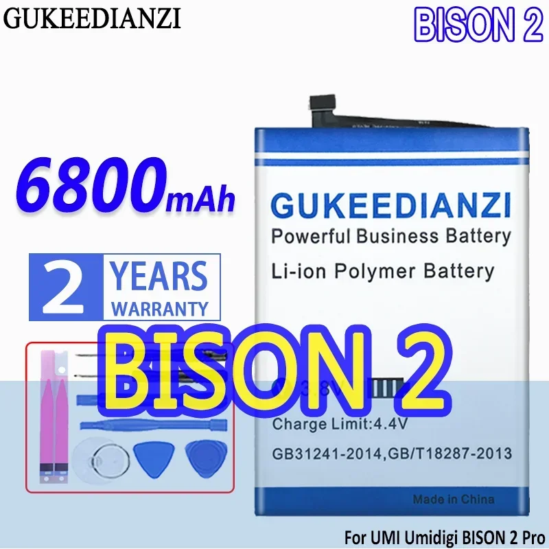 Телефон большой емкости аккумулятор GUKEEDIANZI 6800 мАч для UMI Umidigi BISON 2 Pro
Телефон большой емкости аккумулятор GUKEEDIANZI 6800 мАч для UMI Umidigi BISON 2 Pro