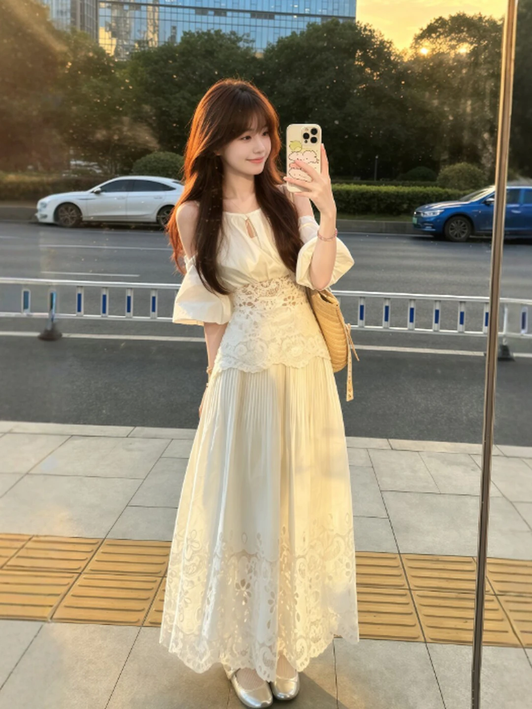 Sweet Design Gentle Wind Two-Piece Set Summer Age-Defying Top Half-Skirt Outfit Comfortable Short Sleeve One-Shoulder Dress
Sweet Design Gentle Wind Two-Piece Set Summer Age-Defying Top Half-Skirt Outfit Comfortable Short Sleeve One-Shoulder Dress