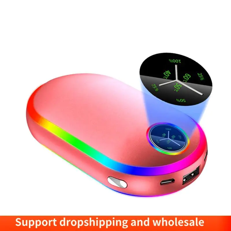 AA86 10000 мАч USB перезаряжаемая электрическая грелка для рук зимняя двухсторонняя грелка мини-карманный внешний аккумулятор с длительным сроком службы 4 в 1
AA86 10000 мАч USB перезаряжаемая электрическая грелка для рук зимняя двухсторонняя грелка мини-карманный внешний аккумулятор с длительным сроком службы 4 в 1