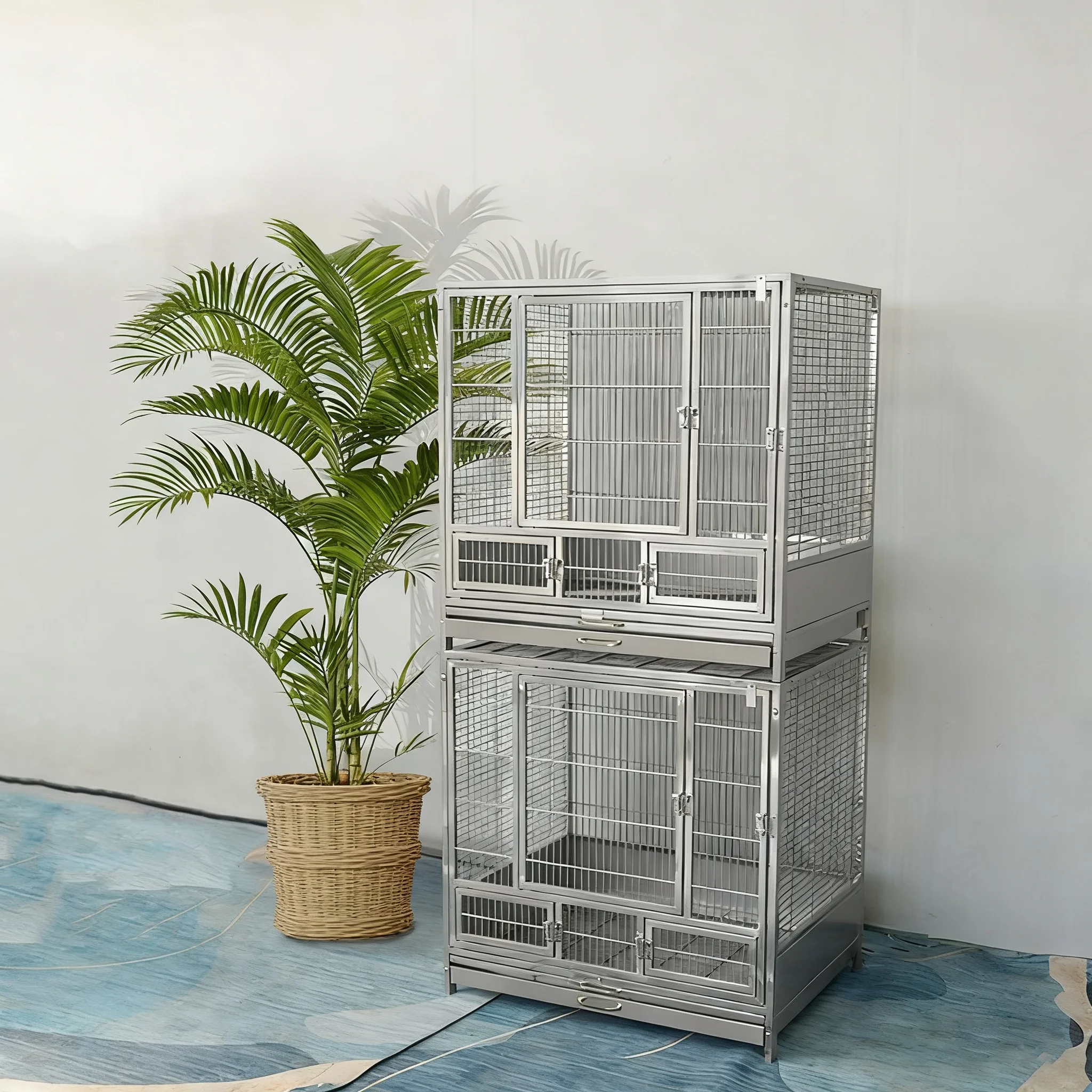 Large Split Double and Multi-Layer 304 Stainless Steel Parrot Cage Luxury Villa Breeding with Super Large Space for Birds
Large Split Double and Multi-Layer 304 Stainless Steel Parrot Cage Luxury Villa Breeding with Super Large Space for Birds