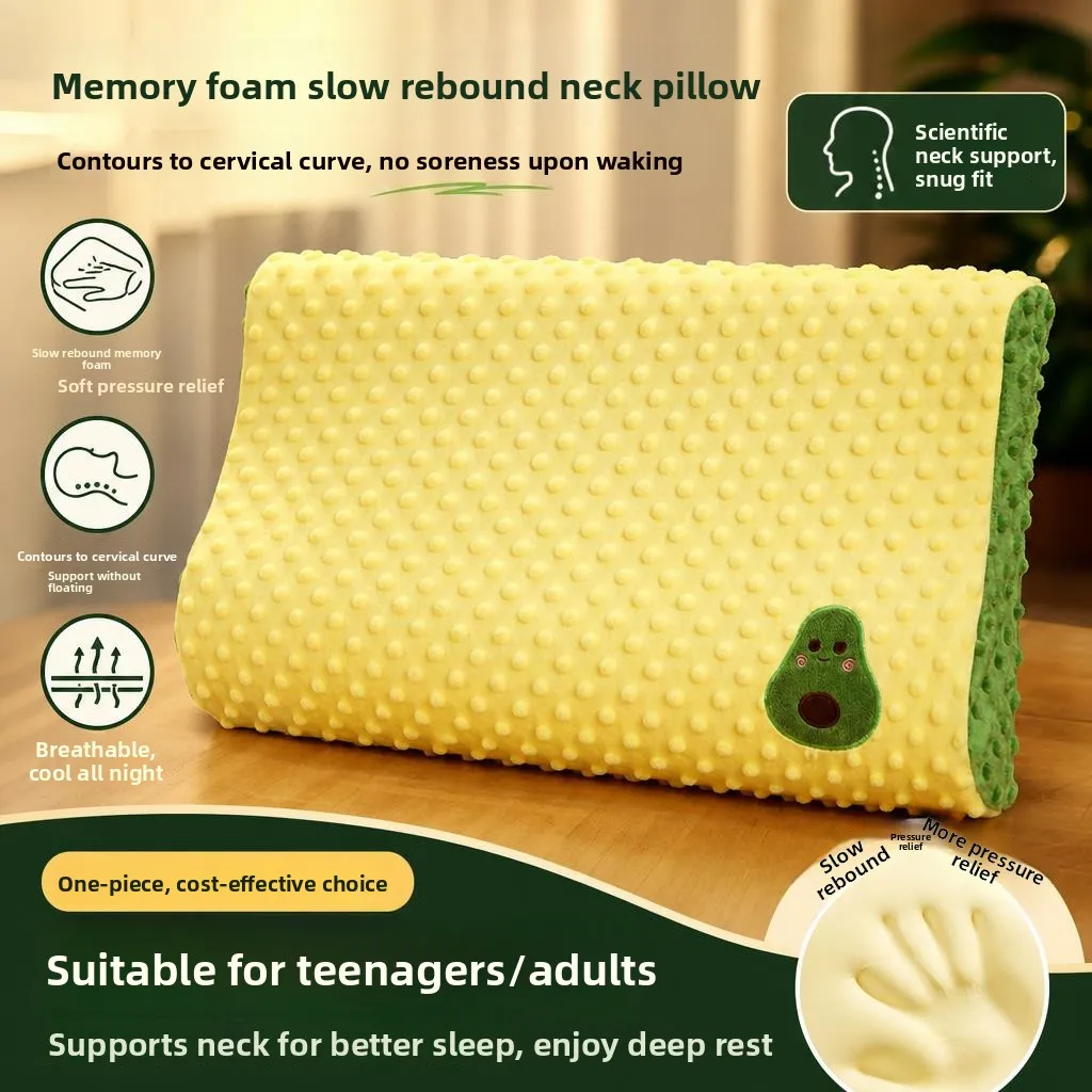 Memory Foam Pillow for Sleeping Neck Support Single Person Pack Slow Rebound Home Use Core Cover Rectangular Shape Pure Cotton
Memory Foam Pillow for Sleeping Neck Support Single Person Pack Slow Rebound Home Use Core Cover Rectangular Shape Pure Cotton