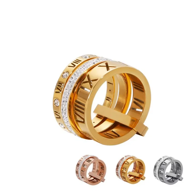 Roman Numerals Engagement Wedding Rings For Women Stainless Steel S Rose Gold Color Ladies Luxury Ring Bohemian Jewellery
Roman Numerals Engagement Wedding Rings For Women Stainless Steel S Rose Gold Color Ladies Luxury Ring Bohemian Jewellery
