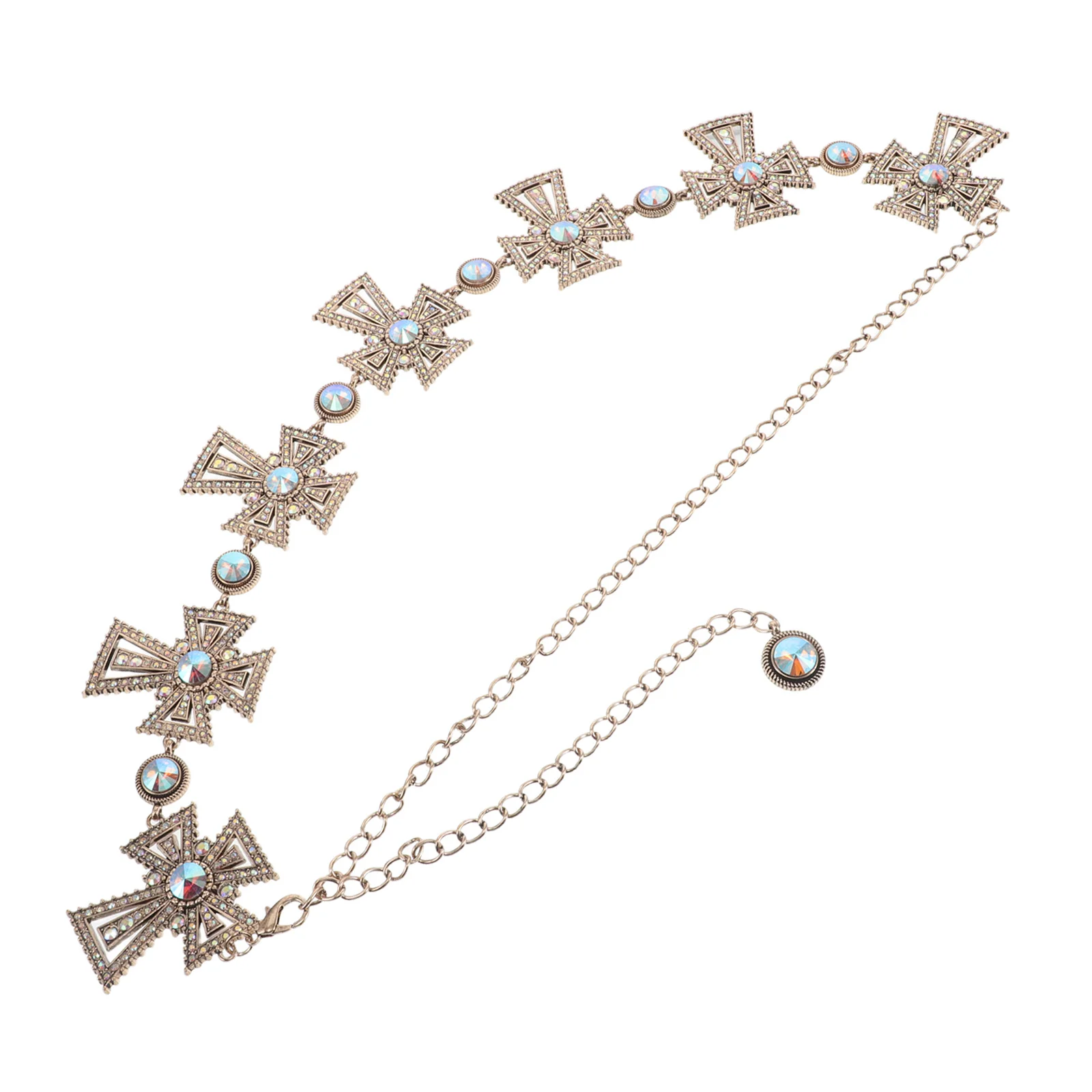 Adjustable Cowgirl Rhinestone Waist Chain Golden Metal Cross Belt Punk Body Chain Jewelry for Western Festival Party Outfits
Adjustable Cowgirl Rhinestone Waist Chain Golden Metal Cross Belt Punk Body Chain Jewelry for Western Festival Party Outfits