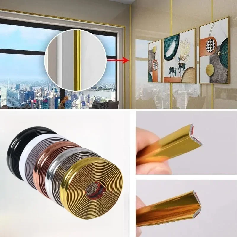 Mrror sticker PVC Self-adhesive Wall Corner Molding Trim Child safety table corner anti-collision strip for cabinet table drawer
Mrror sticker PVC Self-adhesive Wall Corner Molding Trim Child safety table corner anti-collision strip for cabinet table drawer