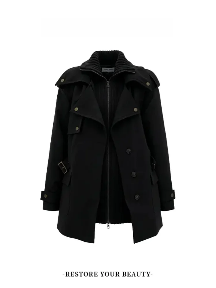 Retro Hong Kong Style Women's Mid-Length Cotton Jacket Waist-Cinching Stand Collar Fashionable Autumn Winter New Arrival
Retro Hong Kong Style Women's Mid-Length Cotton Jacket Waist-Cinching Stand Collar Fashionable Autumn Winter New Arrival