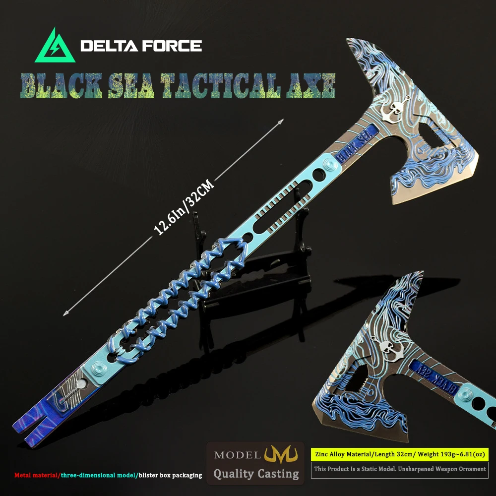 Delta Action Game peripheral Tactical Axe Replica-Zinc Alloy Collectible for Gaming Room Handcrafted Display Artifact & Cosplay
Delta Action Game peripheral Tactical Axe Replica-Zinc Alloy Collectible for Gaming Room Handcrafted Display Artifact & Cosplay