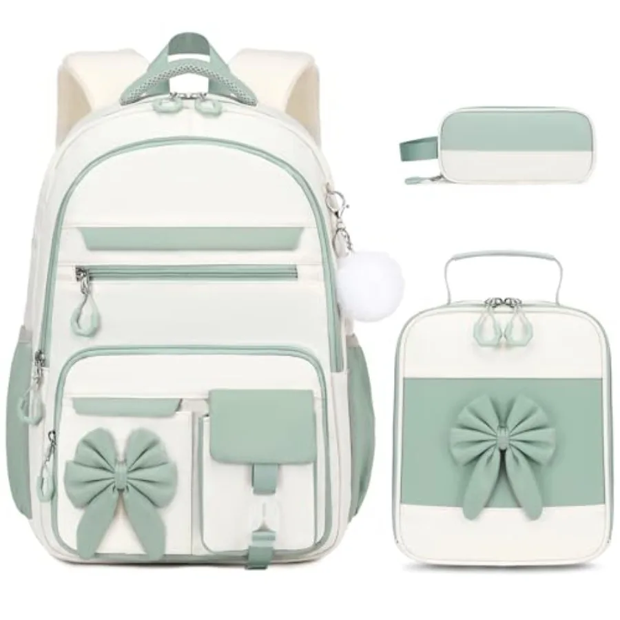 Backpack for Girls, 3PCS Girls Backpack for School with Lunch Bag Pencil Case, Cute Teens Bookbag for Kindergarten Elementary P
Backpack for Girls, 3PCS Girls Backpack for School with Lunch Bag Pencil Case, Cute Teens Bookbag for Kindergarten Elementary P