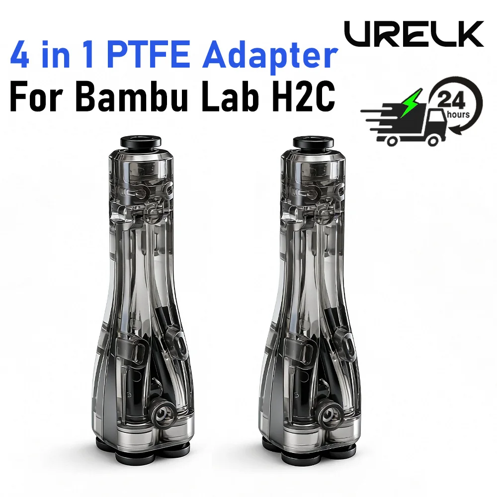 Bamboo 4 in 1 PTFE Adapter for Bambu Lab H2C H2D H2S P1S P1P P2S X1C A1 A1 MINI 3D Printer Filament Cleaning Pad Replacement
Bamboo 4 in 1 PTFE Adapter for Bambu Lab H2C H2D H2S P1S P1P P2S X1C A1 A1 MINI 3D Printer Filament Cleaning Pad Replacement